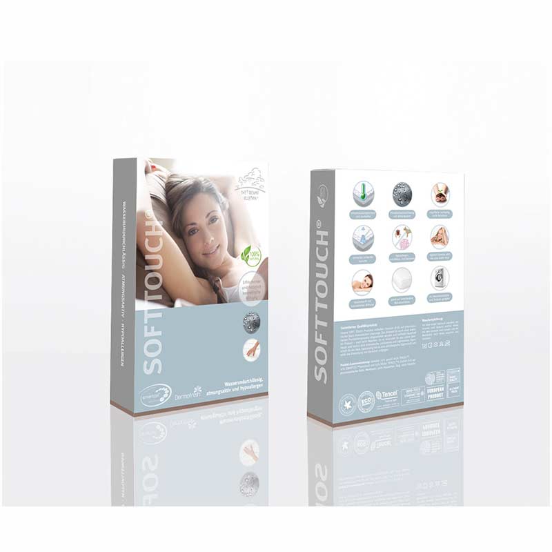 Soft Touch Technologie Verpackung von vorne und hinten