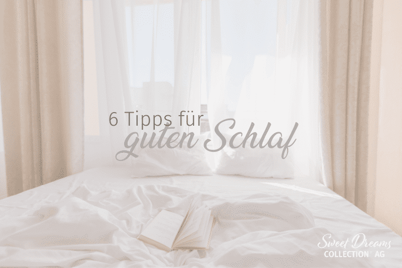 Beitragsgrafik zum Thema schlafzimmer gesund einrichten - sechs tipps fuer guten schlaf